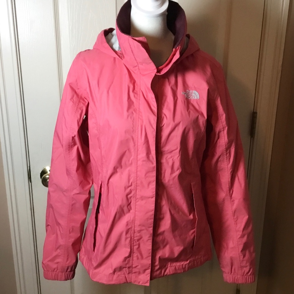 The North Face Hyvent Pink Hooded Jacket- Size Small